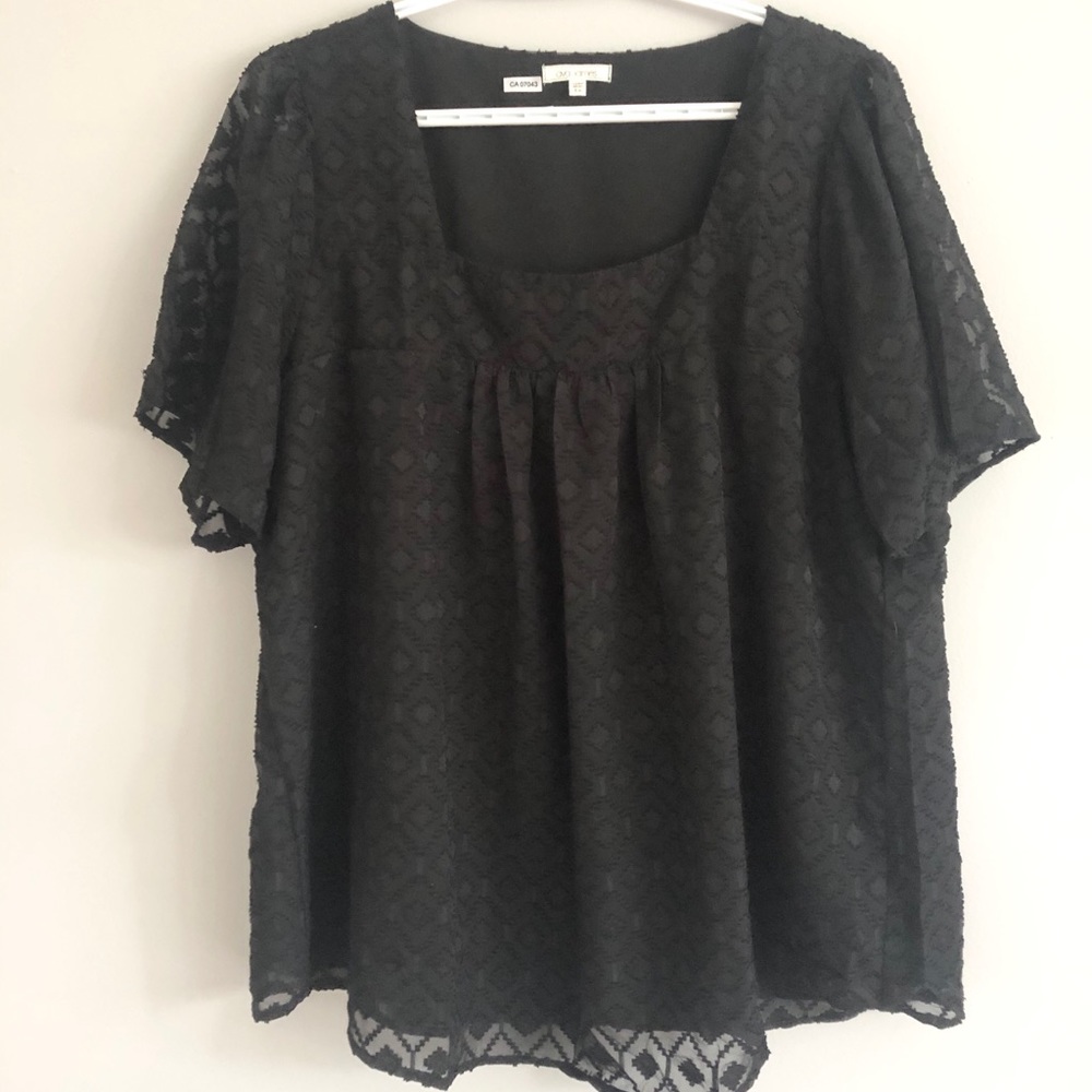 Ava James Square Neck Blouse